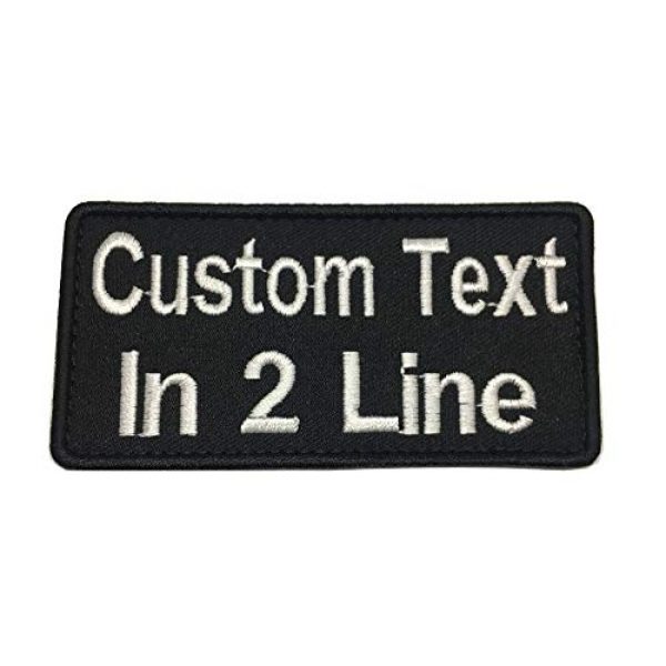Lan Stang Airsoft Morale Patch 1 Lanstang Custom 2 Lines Name Tape with Hook Fastener Backing Personalized Tactical Biker Patch