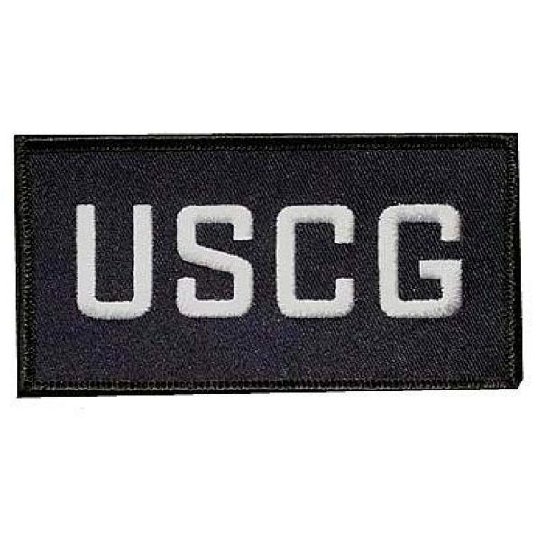 Embroidery Patch Airsoft Morale Patch 1 USCG Military Hook Loop Tactics Morale Embroidered Patch