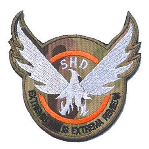 Embroidery Patch Airsoft Morale Patch 3 3 Pieces Tom Clancy's The Division Agent SHD Logo Military Hook Loop Tactics Morale Embroidered Patch (color4)