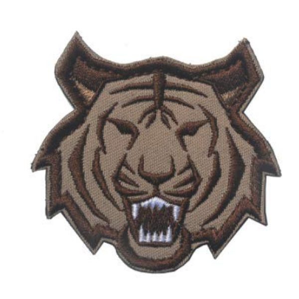 Tactical Embroidery Patch Airsoft Morale Patch 3 Tiger Head Tactical Embroidery Patch Hook & Loop Morale Patch Military Patch for Clothing Accessory Backpack Armband (3pcs)