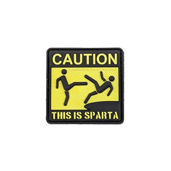 Tactical Innovations Canada Airsoft Morale Patch 1 PVC Morale Patch - This is Sparta 2"x2" - Glow in The Dark