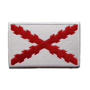 Tactical Embroidery Patch Airsoft Morale Patch 1 Spain Spanish National Royal Tercios Flag of Cross of Burgundy Embroidery Patch Military Tactical Morale Patch Badges Emblem Applique Hook Patches for Clothes Backpack Accessories