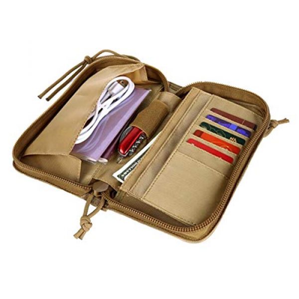 FIRECLUB Tactical Pouch 5 FIRECLUB Portable Tactical Wallet Handbag for Men Camping Hiking Bag Camouflage Bag Waist Bag Pack Polyester Card Purse