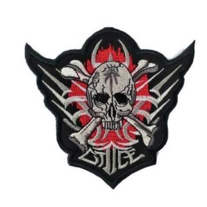 Tactical Embroidery Patch Airsoft Morale Patch 1 Death Skulls Warrior Embroidery Patch Military Tactical Morale Patch Badges Emblem Applique Hook Patches for Clothes Backpack Accessories