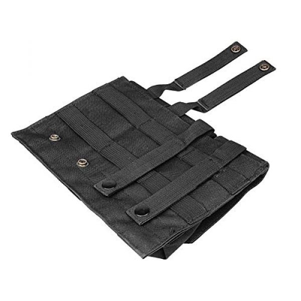 IronSeals Tactical Pouch 4 IronSeals AQ Tactical EDC Outdoor Fasteners Abjustable Three Pocket Gear Hook Molle Durable Pouch Holder for Flashlight & Accessories & Tool