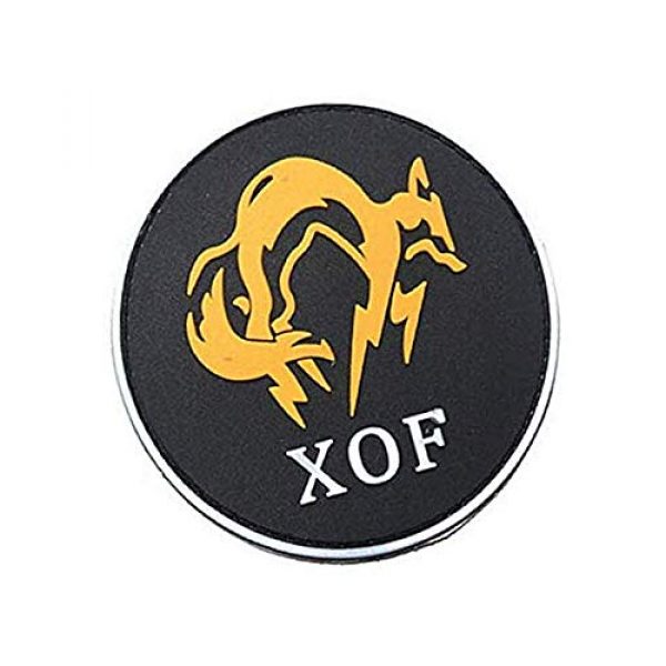 PVC PATCH Airsoft Morale Patch 2 Metal Gear Solid XOF Military Hook Loop Tactics Morale PVC Patch (color2)