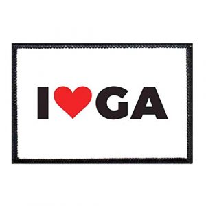 P PULLPATCH Airsoft Morale Patch 1 I Love Georgia Bold Morale Patch | Hook and Loop Attach for Hats, Jeans, Vest, Coat | 2x3 in | by Pull Patch