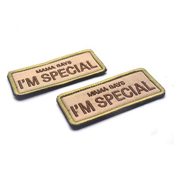 CREATOR Airsoft Morale Patch 5 Mama Says I'm Special Tactical Patch Military Embroidered Hook & Loop Patch for Men, Children and Pets
