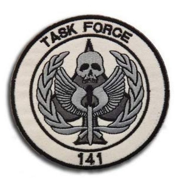 Tactical Embroidery Patch Airsoft Morale Patch 3 Call of Duty Task Force 141 Tactical Embroidery Patch Hook & Loop Morale Patch Military Patch for Clothing Accessory Backpack Armband (4pcs)