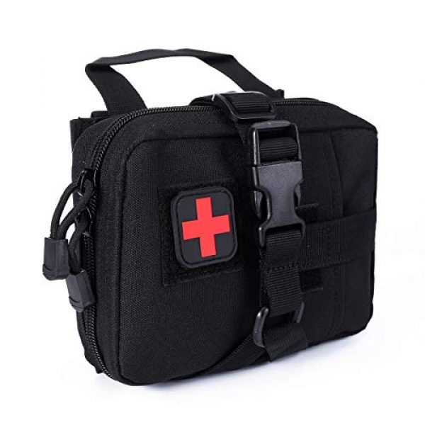 Mangsen Tactical Pouch 1 Mangsen Tactical EMT Pouch Quick Rip Away Molle Medical IFAK Pouches Tear-Away Emergency Survival Bag First Aid Utility Kit for Camping Hiking Outdoor