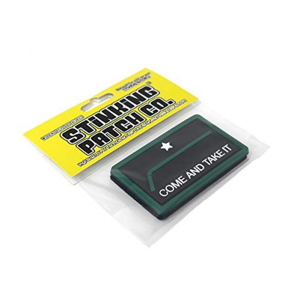 Stinking Patch Co. Airsoft Morale Patch 6 Come and Take It Plastic Straw Ban PVC Rubber Tactical Patch | Funny Morale Patch