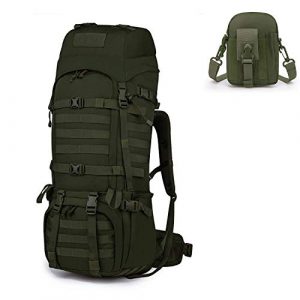 Mardingtop Tactical Backpack 1 Mardingtop Bundle Items: 65L Molle Hiking Tactical Backpack Army Green