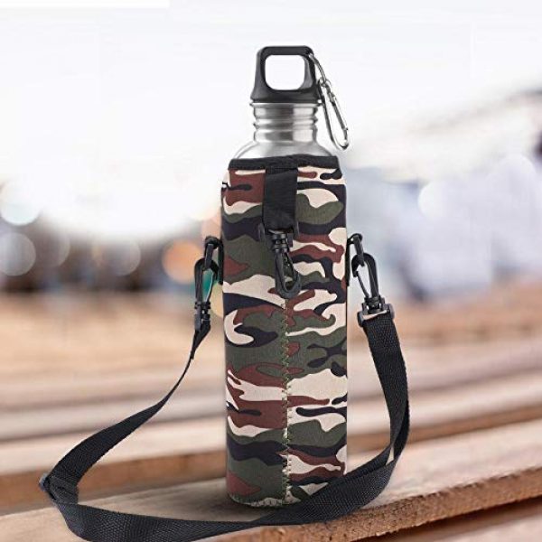 Aufee Tactical Pouch 7 Aufee Thermal Holder Bag Water Bottle Case, Portable Water Bottle Sling Bag Water Bottle Bag, Scald-Proof Case Camping for Sports Outdoor Use Hiking