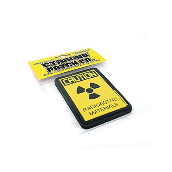 Stinking Patch Co. Airsoft Morale Patch 5 Caution Radioactive Materials PVC Tactical Patch | Funny and Practical!