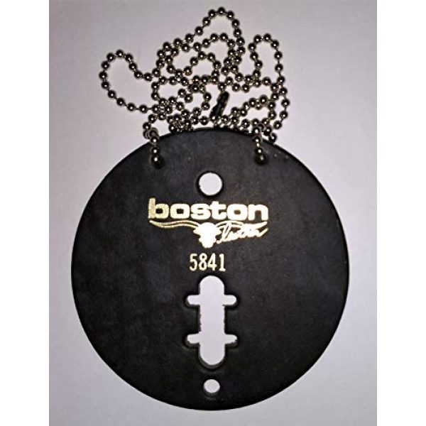 Boston Leather Tactical Pouch 1 Boston Leather Round Badge Holder with Neck Chain -no Clip
