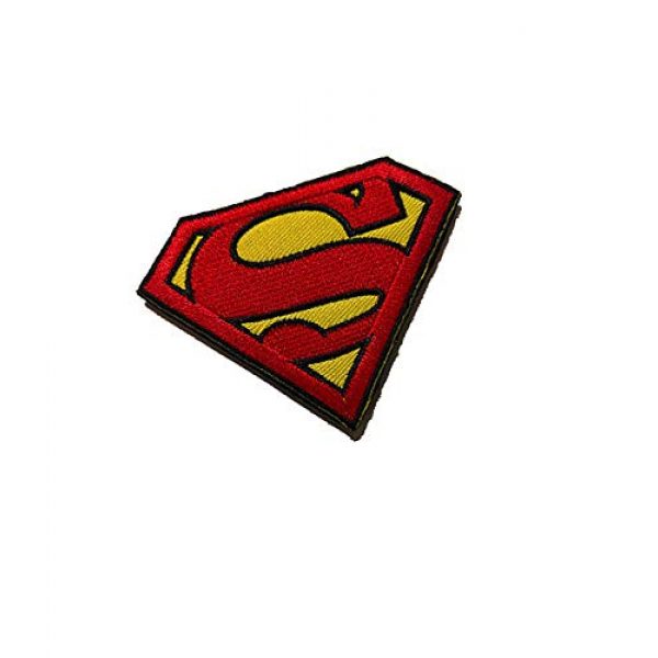 Embroidery Patch Airsoft Morale Patch 2 Superman Military Hook Loop Tactics Morale Embroidered Patch