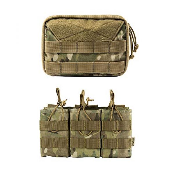 OneTigris Tactical Pouch 1 OneTigris Admin Pouch & Triple Mag Pouch (Multicam)