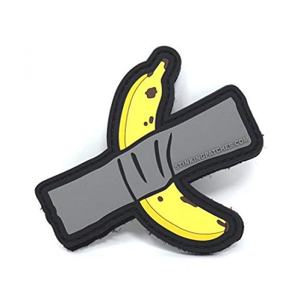 Stinking Patch Co. Airsoft Morale Patch 2 Duct Tape Pop Art Banana and Banana Clip PVC Hook and Loop Patch Bundle