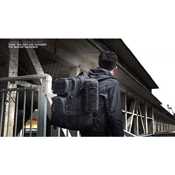 AMYIPO Tactical Pouch 7 AMYIPO Water Bottle Pouch Molle Tactical Holder Storage Bag for 32oz Carrier