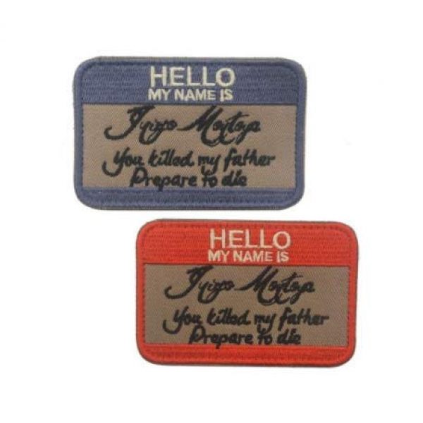 Embroidered Patch Airsoft Morale Patch 1 2pc Hello My Name is Inigo Montoya 3D Tactical Patch Military Embroidered Morale Tags Badge Embroidered Patch DIY Applique Shoulder Patch Embroidery Gift Patch