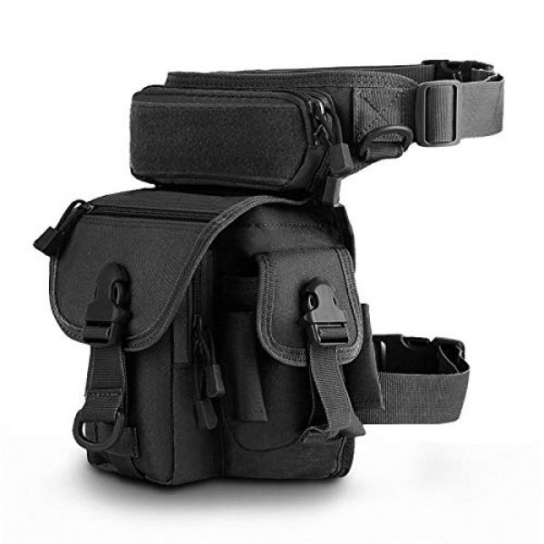 Gexgune Tactical Pouch 1 Gexgune 1000D Outdoor Tactical Drop Leg Bag Pouch Military Waist Belt Pack Thigh Packs Tool Bags for Motorcycle Bike Cycling Hiking