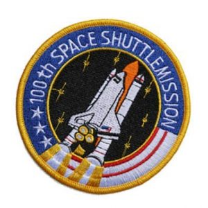 Tactical Embroidery Patch Airsoft Morale Patch 1 NASA 100th Space Shuttle Mission Embroidery Patch Military Tactical Morale Patch Badges Emblem Applique Hook Patches for Clothes Backpack Accessories