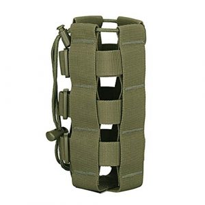 DXR Tactical Pouch 1 DXR Tactical Water Bottles Pouch Bag, Tactical Molle Water Bottle Military Pouch Holder Carrier Outdoor Hiking Travel Kits Kettle Bags for Molle Backpack Vest Bike Bottle Cage Bag