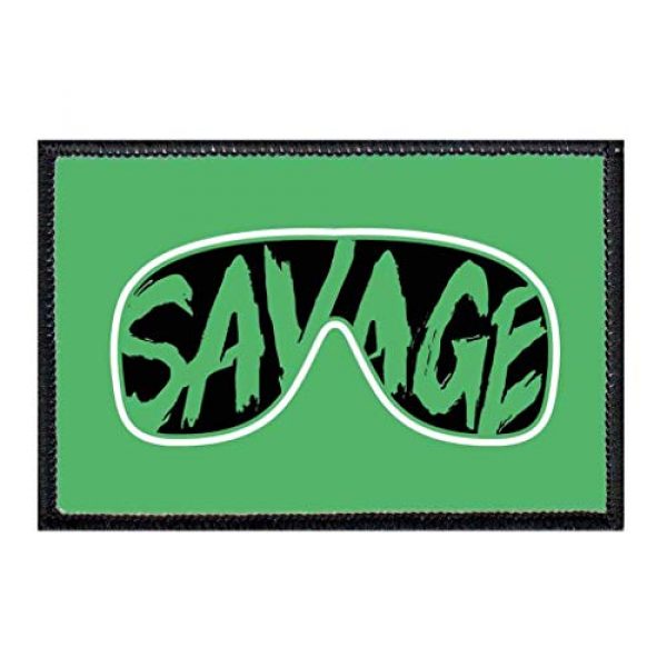 P PULLPATCH Airsoft Morale Patch 1 Savage Morale Patch | Hook and Loop Attach for Hats, Jeans, Vest, Coat | 2x3 in | by Pull Patch