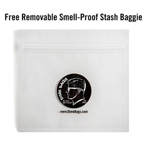 DIME BAGS Tactical Pouch 6 Rollies Pouch -Padded Pouch w/Rolling Tray & Removable Smell Proof Pouch (Brown, 10 in)