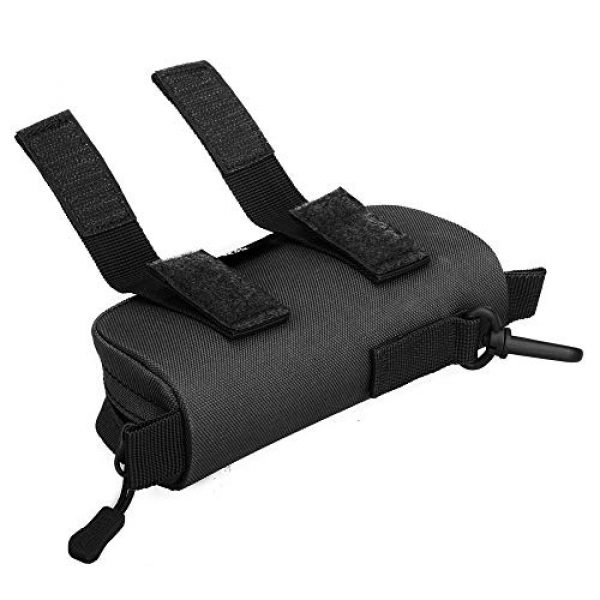 Huenco Tactical Pouch 5 Tactical Molle Sunglasses Case Portable Anti-Shock Clamshell Carry Eyeglasses Hard Case Outdoor Hunting Goggle Mag Pouch