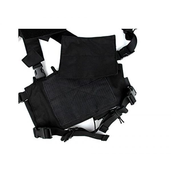 TMC Airsoft Tactical Vest 4 TMC D-Mittsu Chest Rig (Black) for Airsoft Paintball Tactical Hunting Game