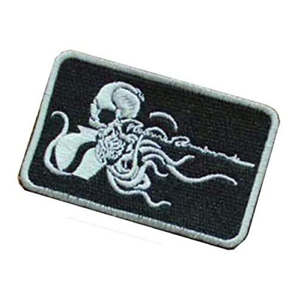 Embroidery Patch Airsoft Morale Patch 3 Metal Gear Solid Octopus Military Hook Loop Tactics Morale Embroidered Patch