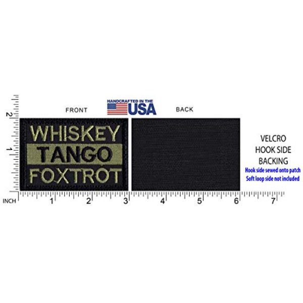 Tactical Patch Works Airsoft Morale Patch 5 WTF Whiskey Tango Foxtrot Patch