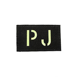 Embroidery Patch Airsoft Morale Patch 1 Pararescue Jumpers PJ Glow in The Dark Military Hook Loop Tactics Morale Patch