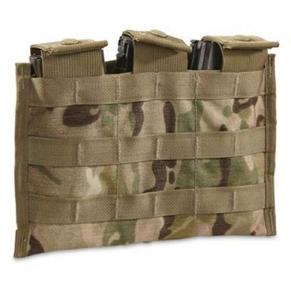 Army Surplus Warehouse Tactical Pouch 1 Army Surplus Warehouse Multi-Cam MOLLE II 3 Mag Pouch