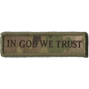 Gadsden and Culpeper Airsoft Morale Patch 1 MULTICAM Tactical Patch - God We Trust Morale