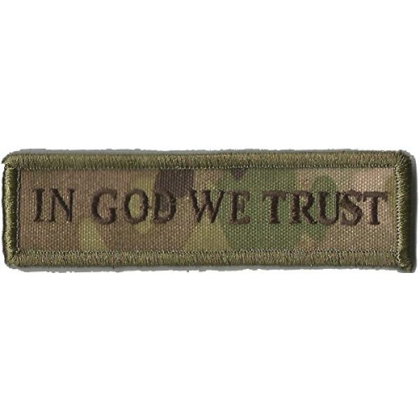Gadsden and Culpeper Airsoft Morale Patch 1 MULTICAM Tactical Patch - God We Trust Morale