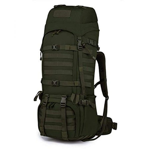 Mardingtop Tactical Backpack 6 Mardingtop Bundle Items: 65L Molle Hiking Tactical Backpack Army Green