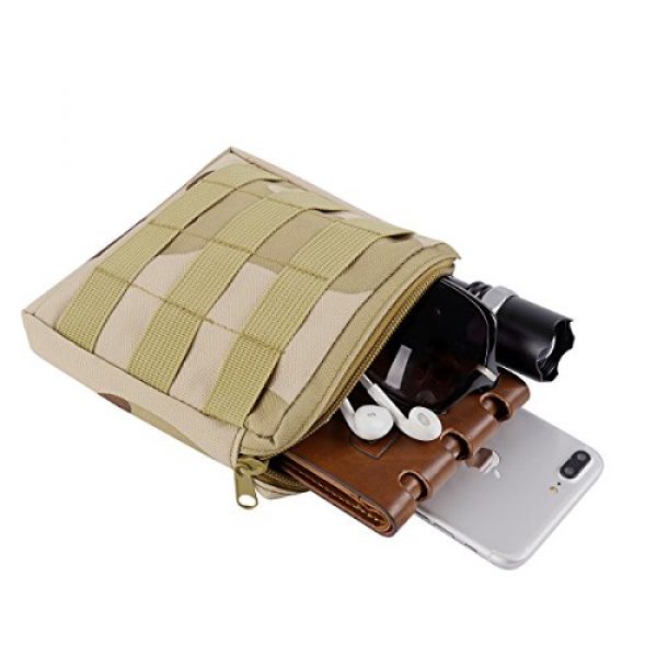 IronSeals Tactical Pouch 5 IronSeals Tactical MOLLE Pouch Tactical EDC Compact Multi-Purpose Water-Resistant Utility Gadget Gear Hanging Waist Bags