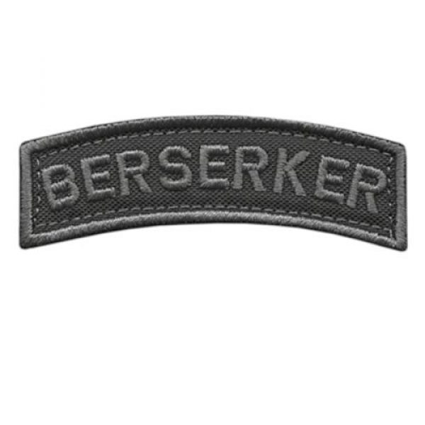LEGEEON Airsoft Morale Patch 1 LEGEEON Berserker Shoulder Tab Subdued Viking Norse Icelandic Heathen Army Military Morale Tactical Fastener Patch