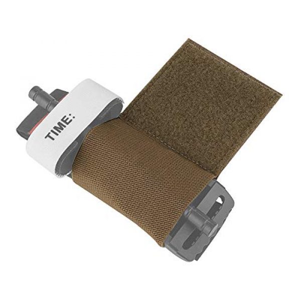 KRYDEX Tactical Pouch 3 KRYDEX Elastic Tourniquet Holder with Hook & Loop for Tactical Vest Chest Rig Competition Belt
