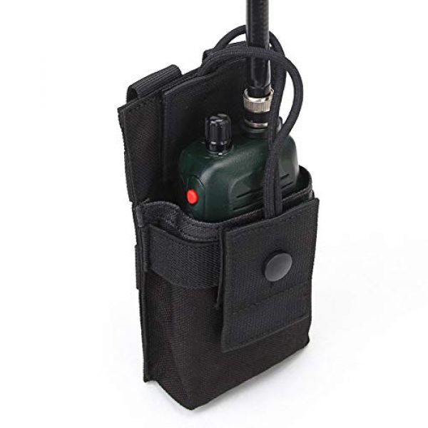 Gexgune Tactical Pouch 3 Gexgune Molle Short Radio Pouch, Nylon Molle Tactical Radio Holder Case for BaoFeng UV-5R UV82 (9 Colors Optional)