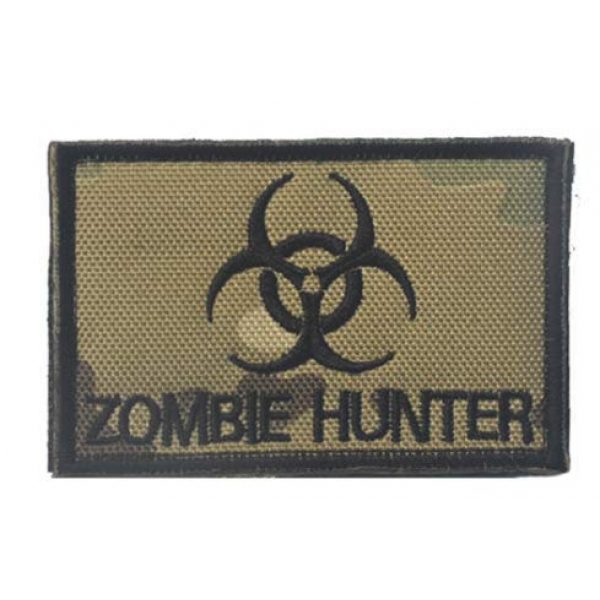 Tactical Embroidery Patch Airsoft Morale Patch 1 Zombie Hunter Embroidery Patch Military Tactical Morale Patch Badges Emblem Applique Hook Patches for Clothes Backpack Accessories