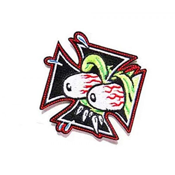 Embroidery Patch Airsoft Morale Patch 3 The Rat Fink Ed Roth Military Hook Loop Tactics Morale Embroidered Patch