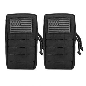 AMYIPO Tactical Pouch 1 AMYIPO Molle Pouches 8"x4.5" Multi-Purpose Tactical Compact Bags EDC Pouch