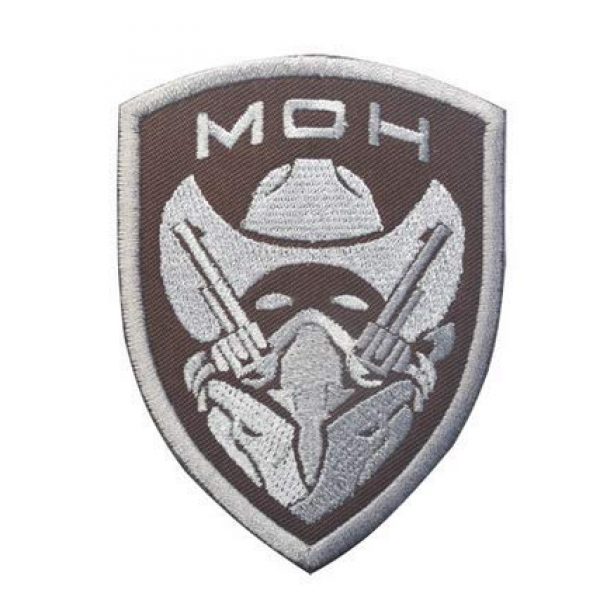 Tactical Embroidery Patch Airsoft Morale Patch 3 Cowboy Medal of Honor MOH Tactical Embroidery Patch Hook & Loop Morale Patch Military Patch for Clothing Accessory Backpack Armband (2pcs)