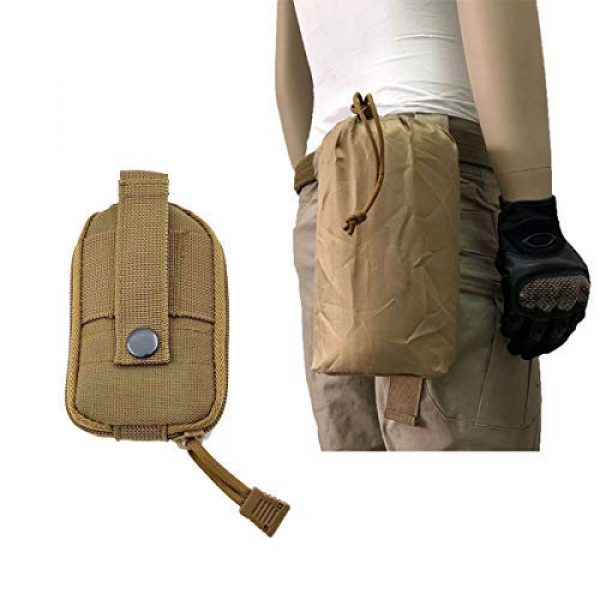 AIWAYING Tactical Pouch 1 AIWAYING Molle Dump Pouch Drawstring Spacious Folding Magazine Bag Military Holster Pack Outdoor Water Bottle Ammo Pouch