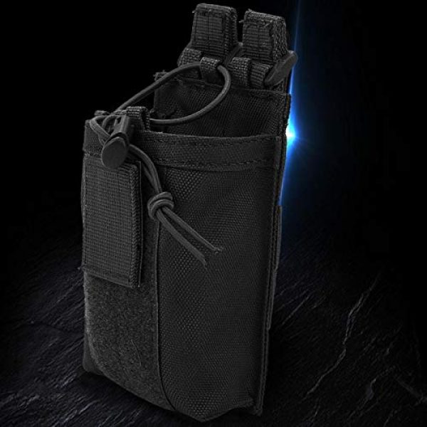 DAUERHAFT Tactical Pouch 2 DAUERHAFT Interphone Storage Bag Material Nylon Wear-Resistant Molle Bottle Bag,for Outdoor,for Tactic Belt