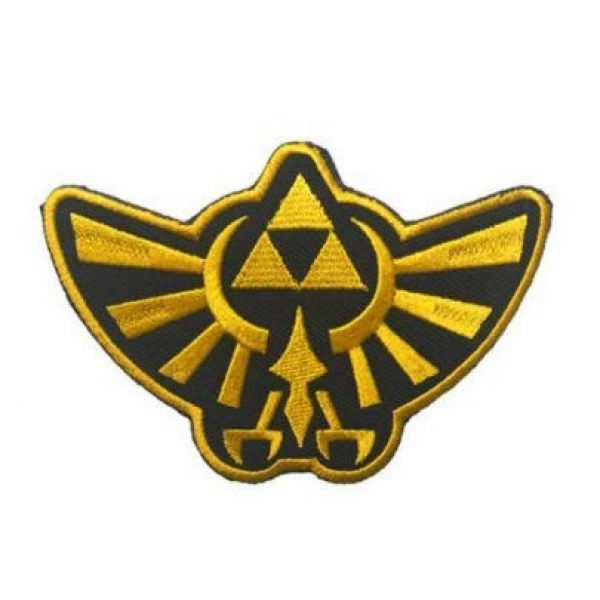 Tactical Embroidery Patch Airsoft Morale Patch 1 The Legend of Zelda Action Adenture Video Game Tactical Embroidery Patch Hook & Loop Morale Patch Military Patch for Clothing Accessory Backpack Armband (Yellow)
