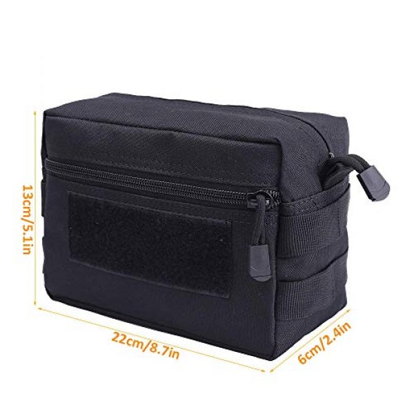 Mujiang Tactical Pouch 6 1000D Tactical Molle Pouch Dump Drop Bag Ammo Recycling Pouch Recovery Mag Bag Hunting Waist Pouch for Vest Backpack